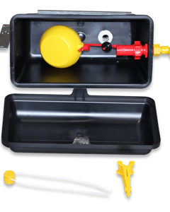 Float case w/console swivel- mounted